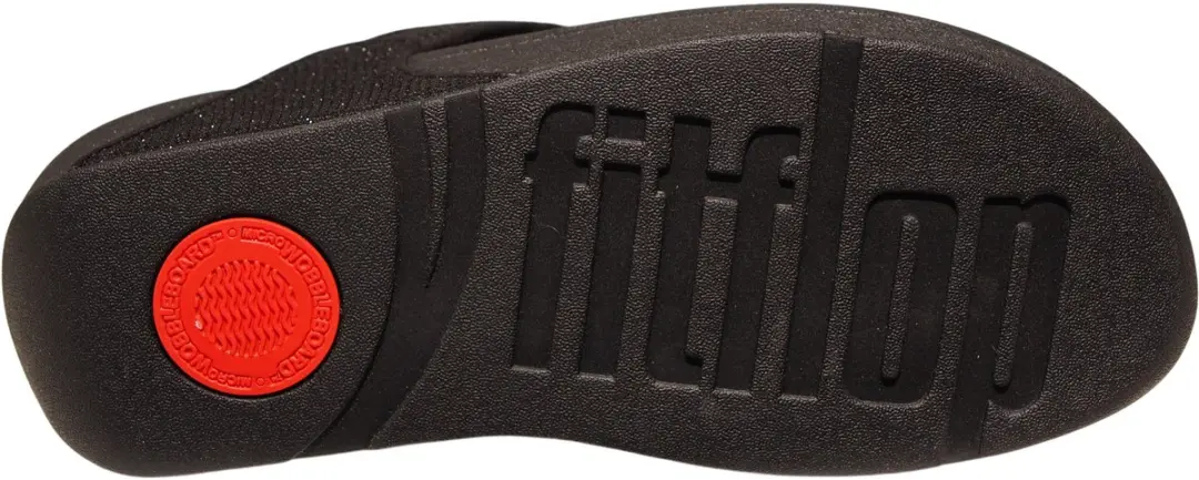FitFlop Lulu Shimmerglitz Teenslipper - Zwart - afbeelding 5 van 6
