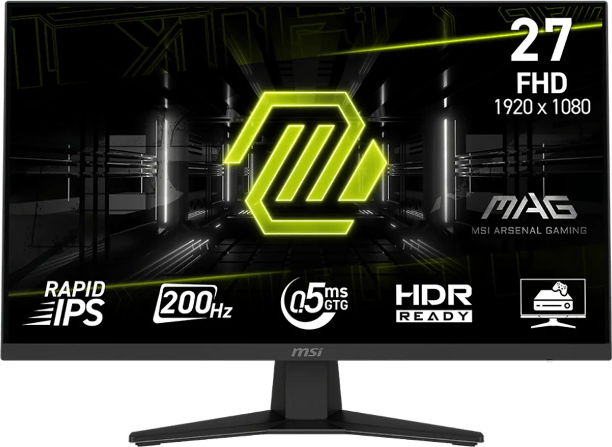 MSI MAG 274F - Full HD Gaming Monitor - Rapid IPS - 200Hz - 27 Inch