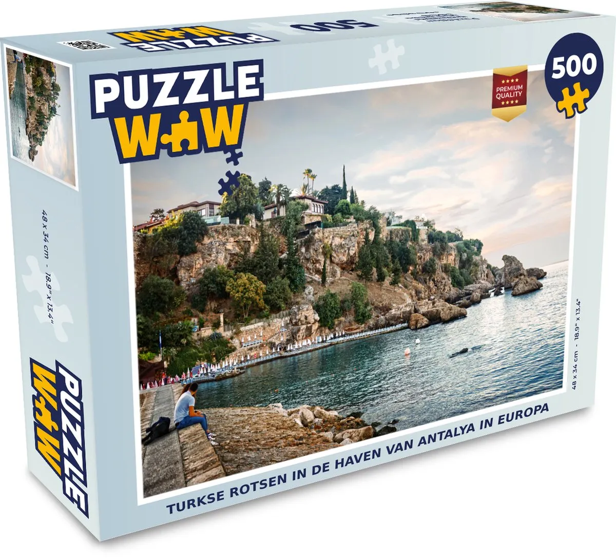 PuzzleWow Legpuzzel Turkse Rotsen Antalya 500 Stuks
