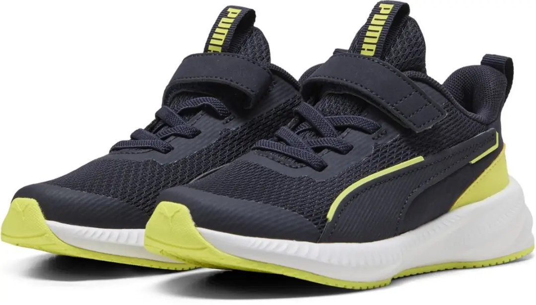 Puma Kinder Schuhe Low Flyer 3 AC+ PS 401527 New Navy-Lemon Sherbert-Puma White-