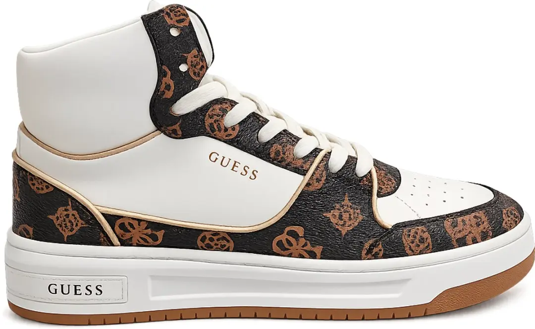 GUESS Dames Sneakers Tullia Witte Hoge Sportieve Schoenen EU 39