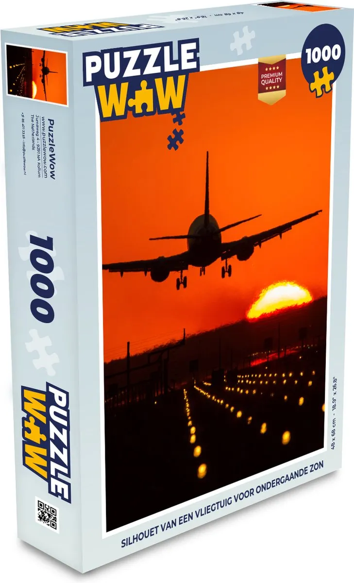 PuzzleWow Zonsondergang Legpuzzel 1000 Stuks - Multicolor