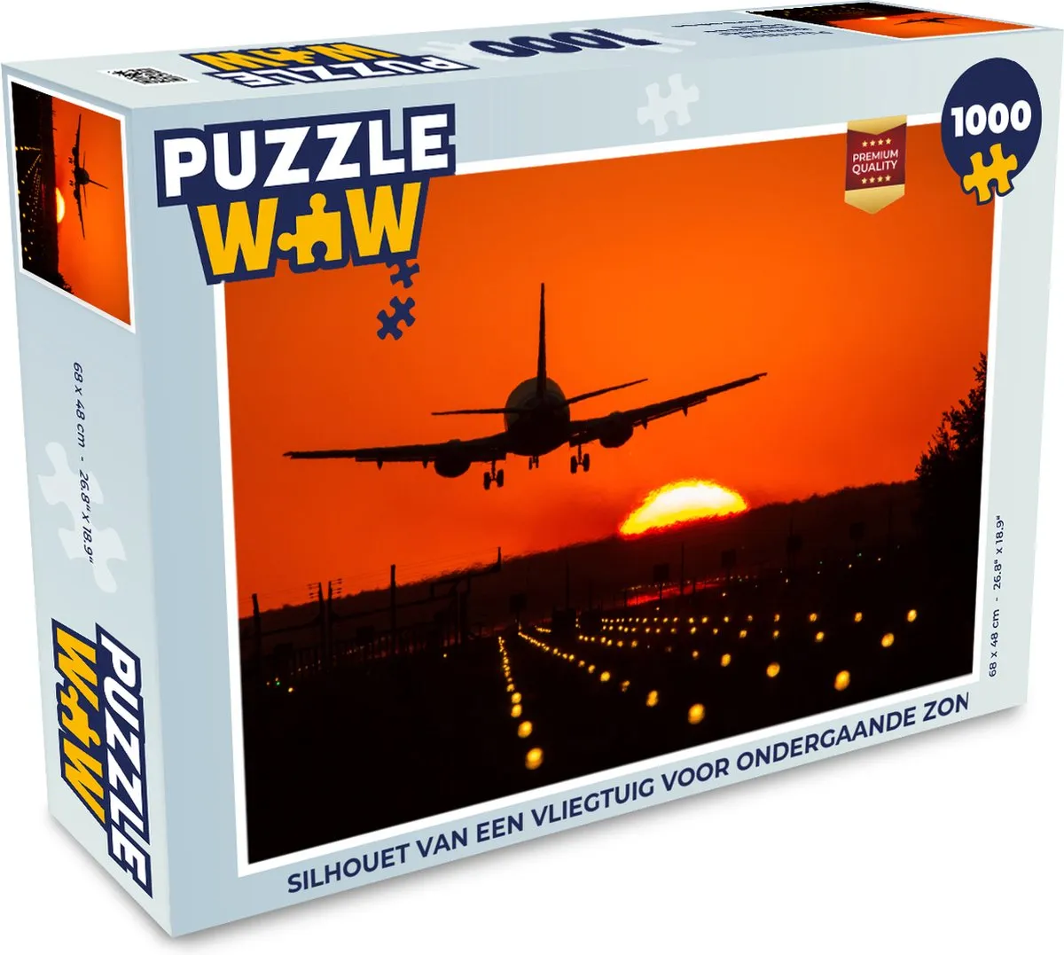 PuzzleWow Zonsondergang Legpuzzel 1000 Stuks - Multicolor