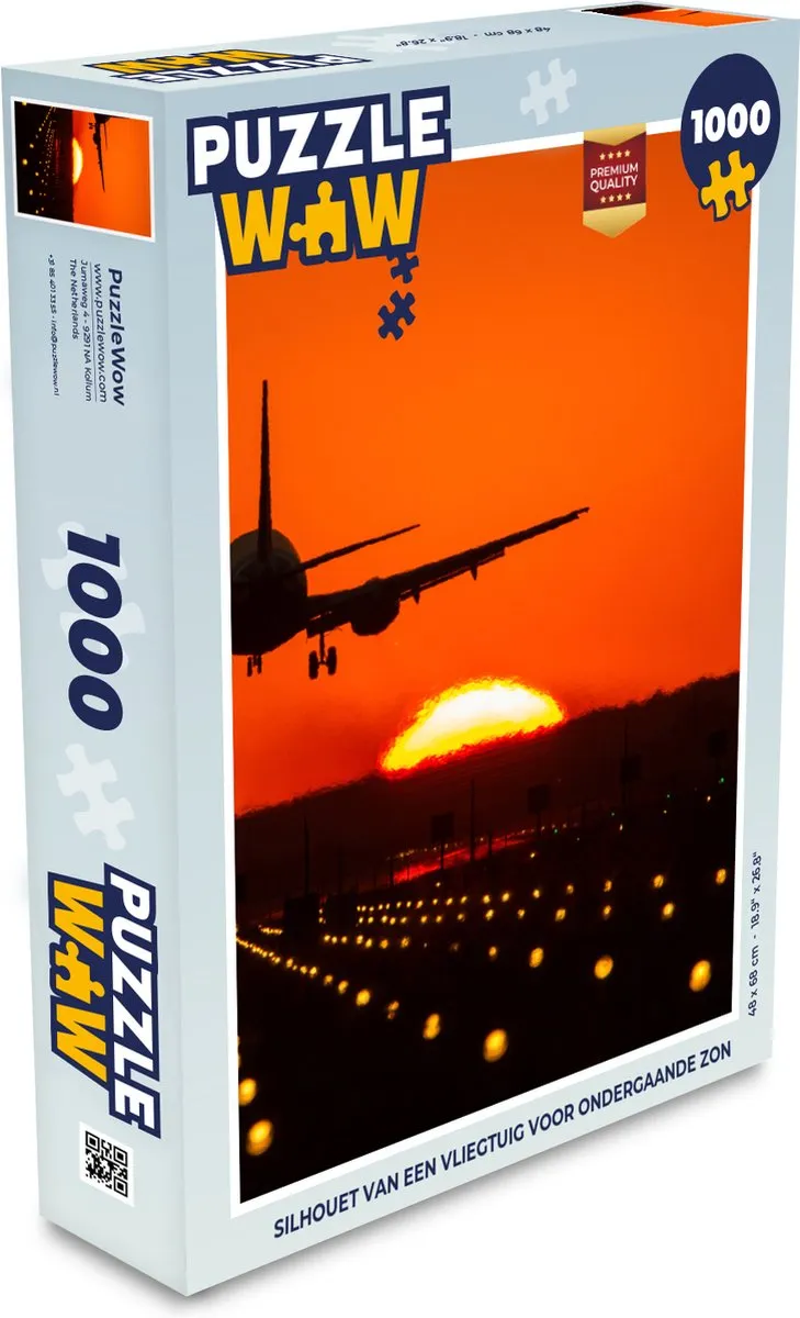 PuzzleWow Zonsondergang Legpuzzel 1000 Stuks - Multicolor