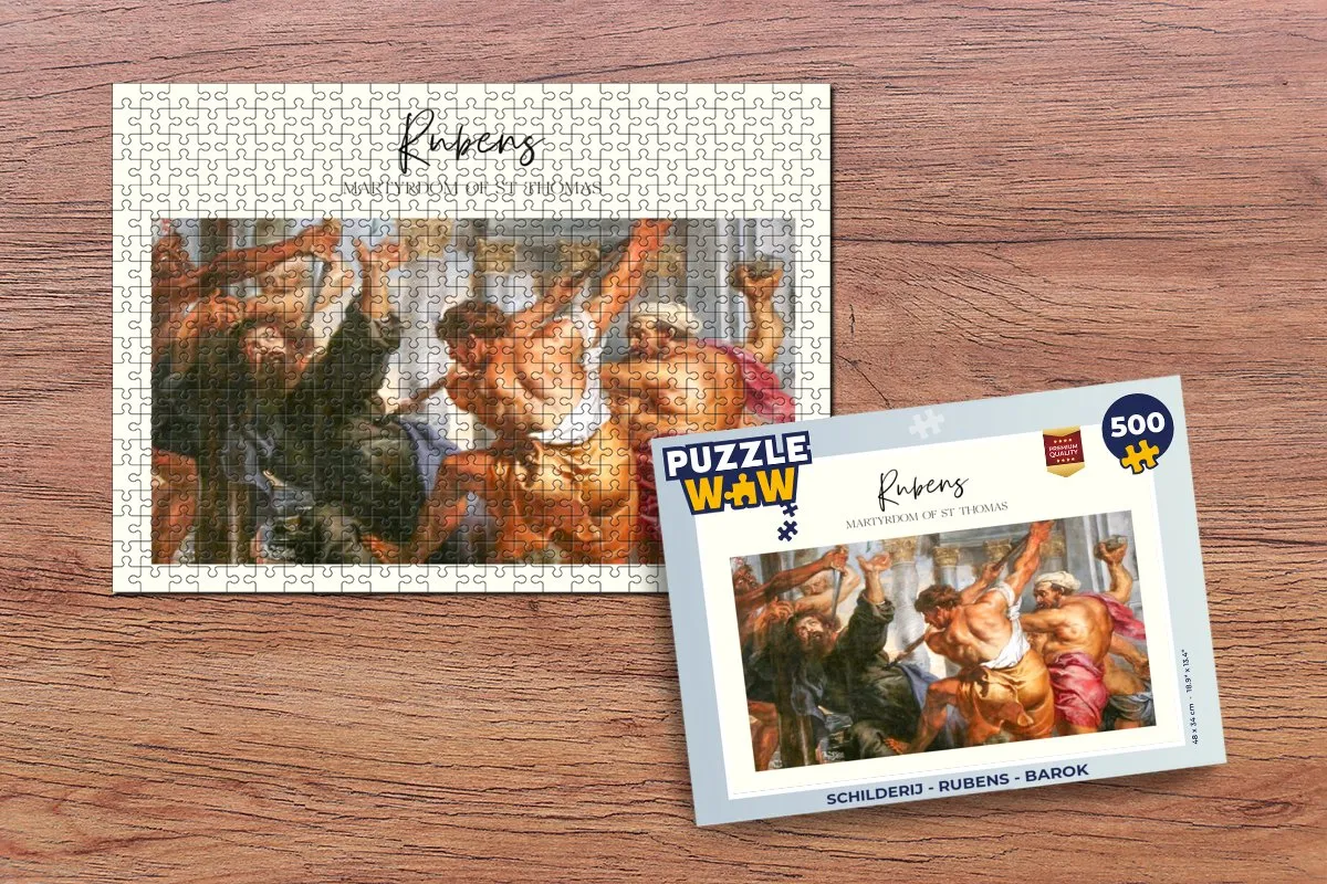 PuzzleWow Rubens Barok Legpuzzel 500 Stuks - Multicolor
