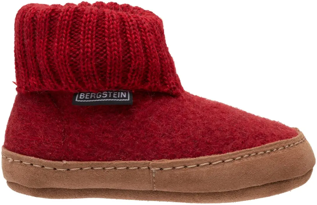 Bergstein Cozy Lux Pantoffels - Zuiver scheerwol Rood - afbeelding 2 van 6