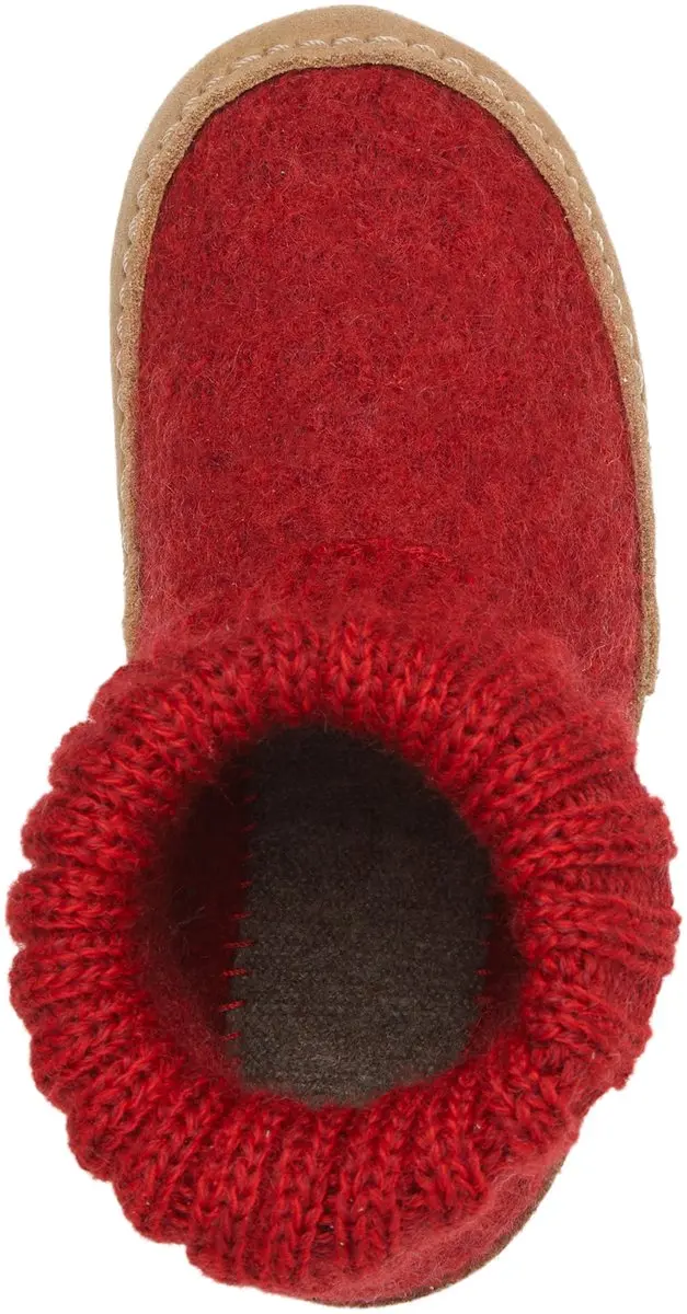 Bergstein Cozy Lux Pantoffels - Zuiver scheerwol Rood - afbeelding 3 van 6