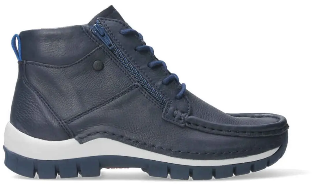 Wolky 0474030-820 Dames Veterboots - Blauw
