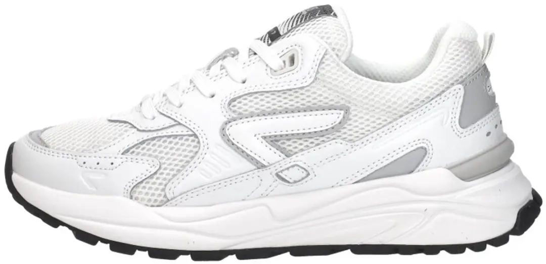 HUB Grid-w Sneakers Dames - Leren Sneaker - Wit - Maat 37 - afbeelding 2 van 6