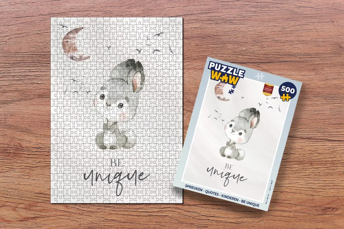 PuzzleWow Quotes Legpuzzel 500 Stuks - Multicolor