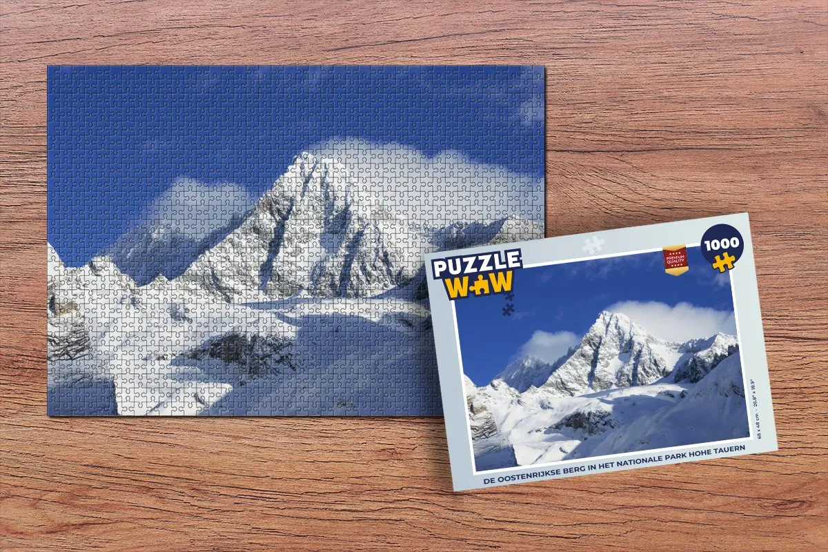 PuzzleWow De Oostenrijkse Berg Hohe Tauern Legpuzzel 1000 Stuks - Multicolor