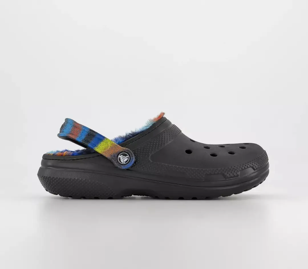 Crocs Classic Lined Spray Dye Clog Zwart Maat 42/43 US M9/W11