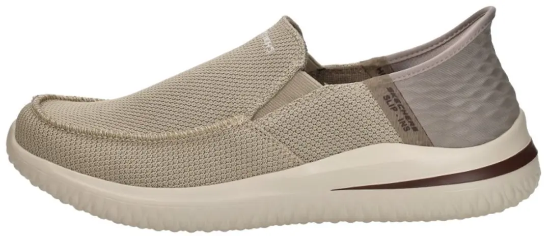 Skechers Slip-Ins Delson 3.0 Cabrino Instappers - Heren - Taupe - Maat:48 - afbeelding 2 van 6