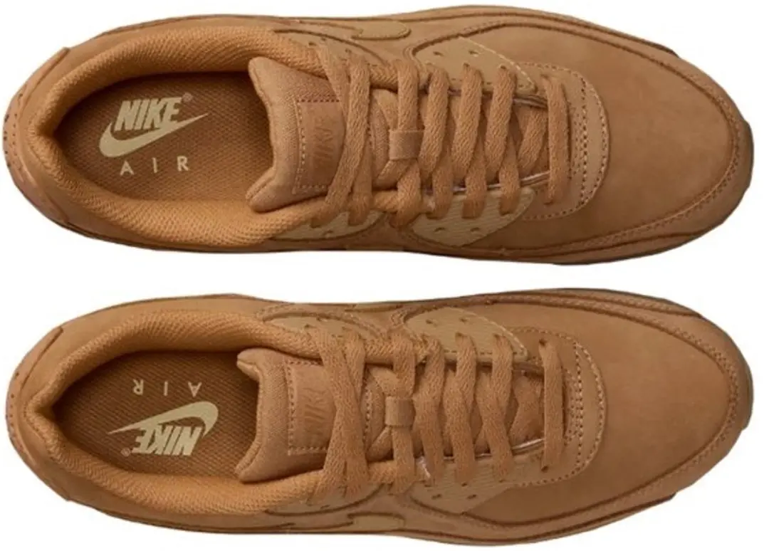 Nike Air Max 90 Premium Wheat Sneakers - Bruin - afbeelding 3 van 6