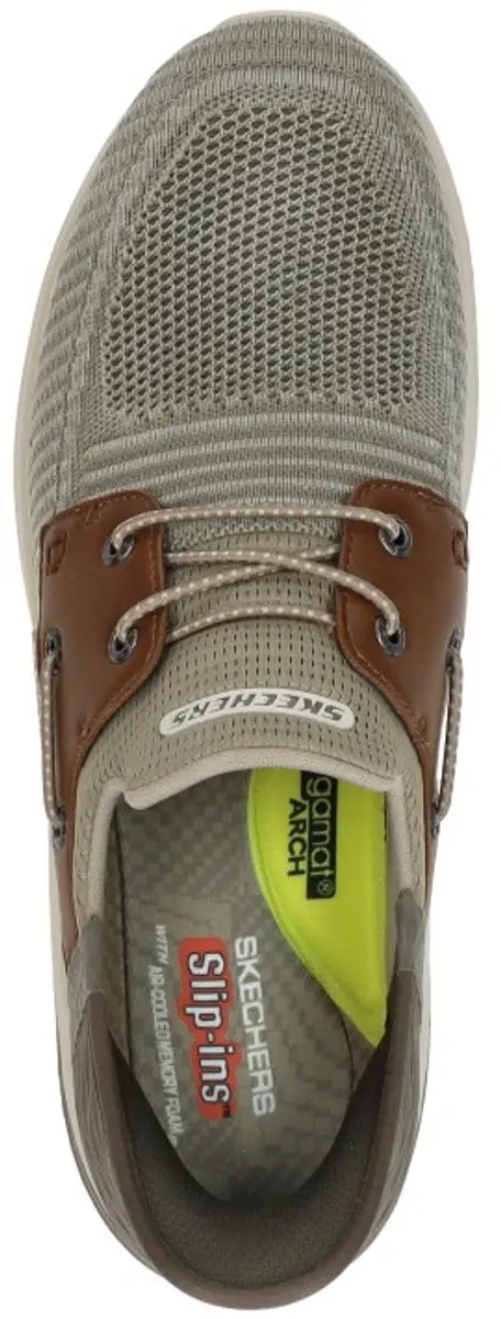 Skechers Slip-ins Delson 3.0 - Roth - Heren Instappers - Taupe - afbeelding 4 van 6