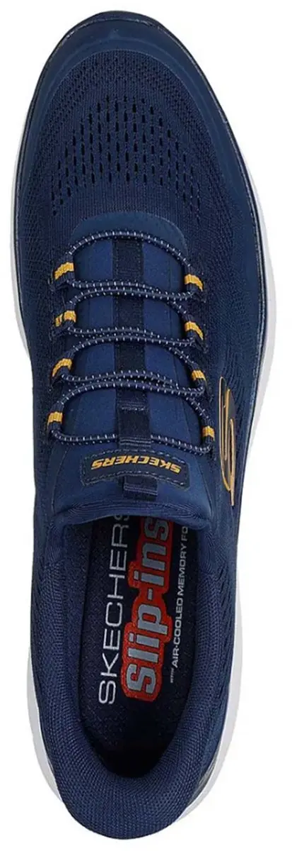 Skechers Slip-ins Summits Sneakers 233045 - 43 - Navy/Yellow - afbeelding 4 van 6