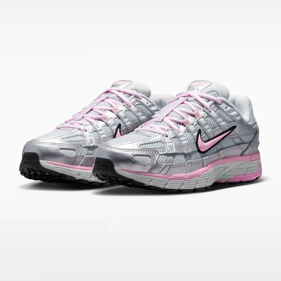 Nike P-6000 Dames Sportschoen - Maat 40.5 - Roze Metallic Silver