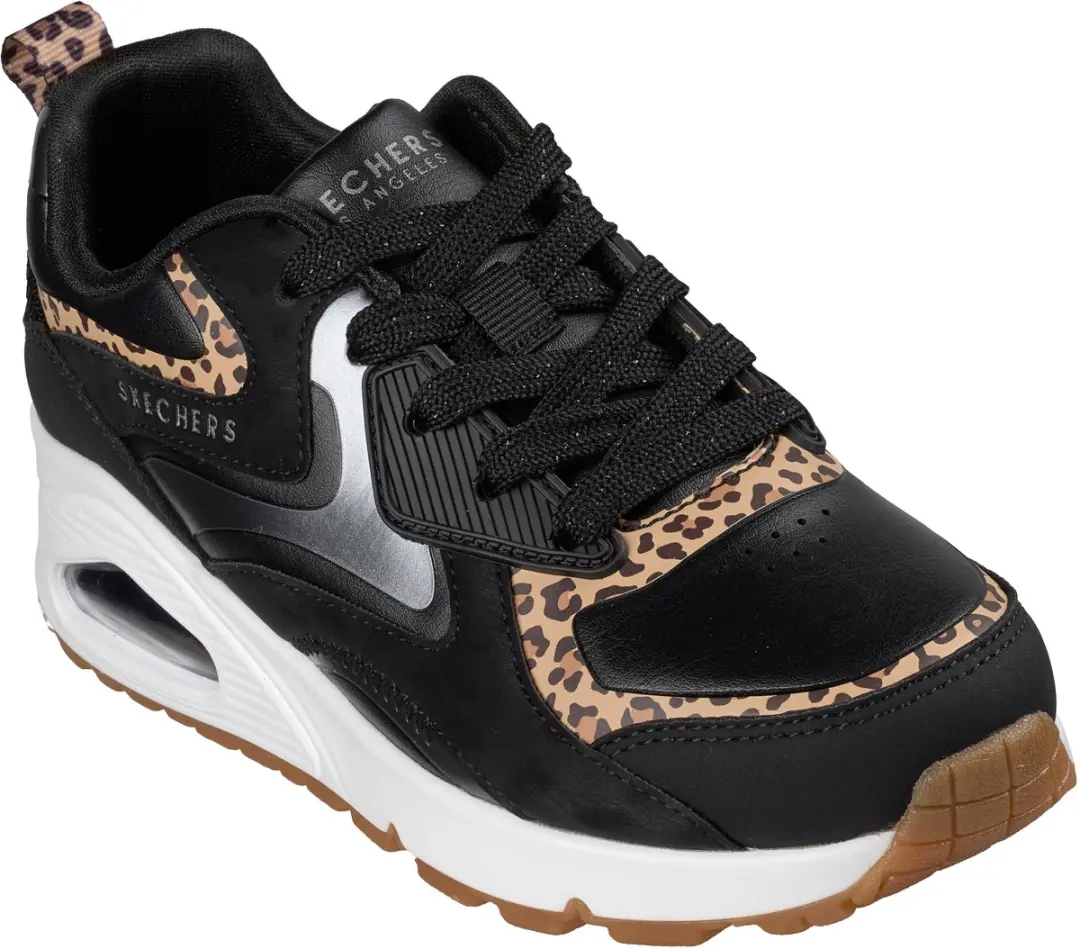 Skechers UNO GEN1-LEOPARD SURGE Meisjes Sneakers 35 - Zwart - afbeelding 2 van 6
