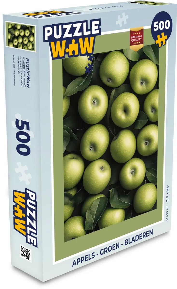PuzzleWow Legpuzzel Appels Groen 500 Stuks - MPN 8721169403212