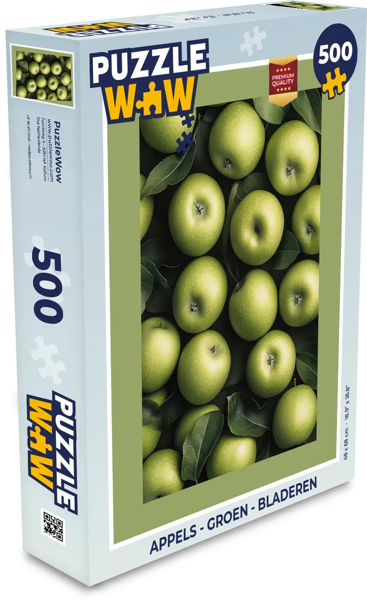 PuzzleWow Legpuzzel Appels Groen 500 Stuks