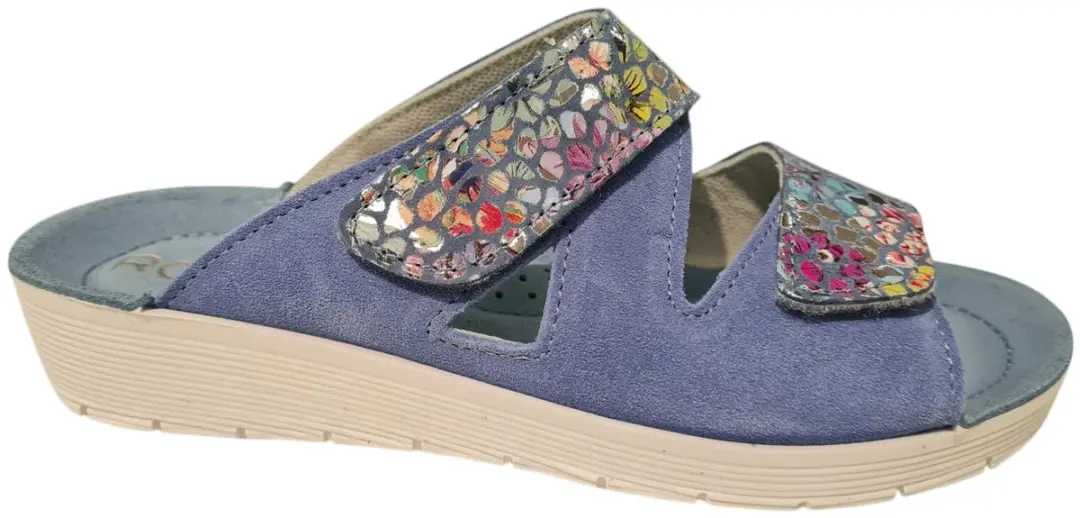 Rohde 1403 Dames Slippers Blauw - Maat 40 - afbeelding 2 van 6