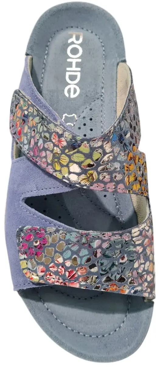 Rohde 1403 Dames Slippers Blauw - Maat 40 - afbeelding 3 van 6