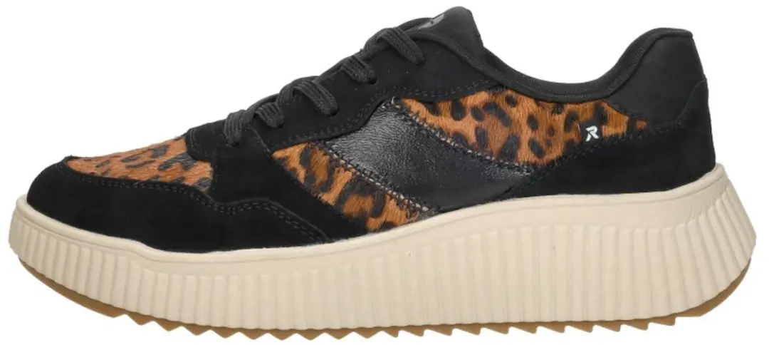 Rieker Dames Sneakers - Zwart - Maat 39