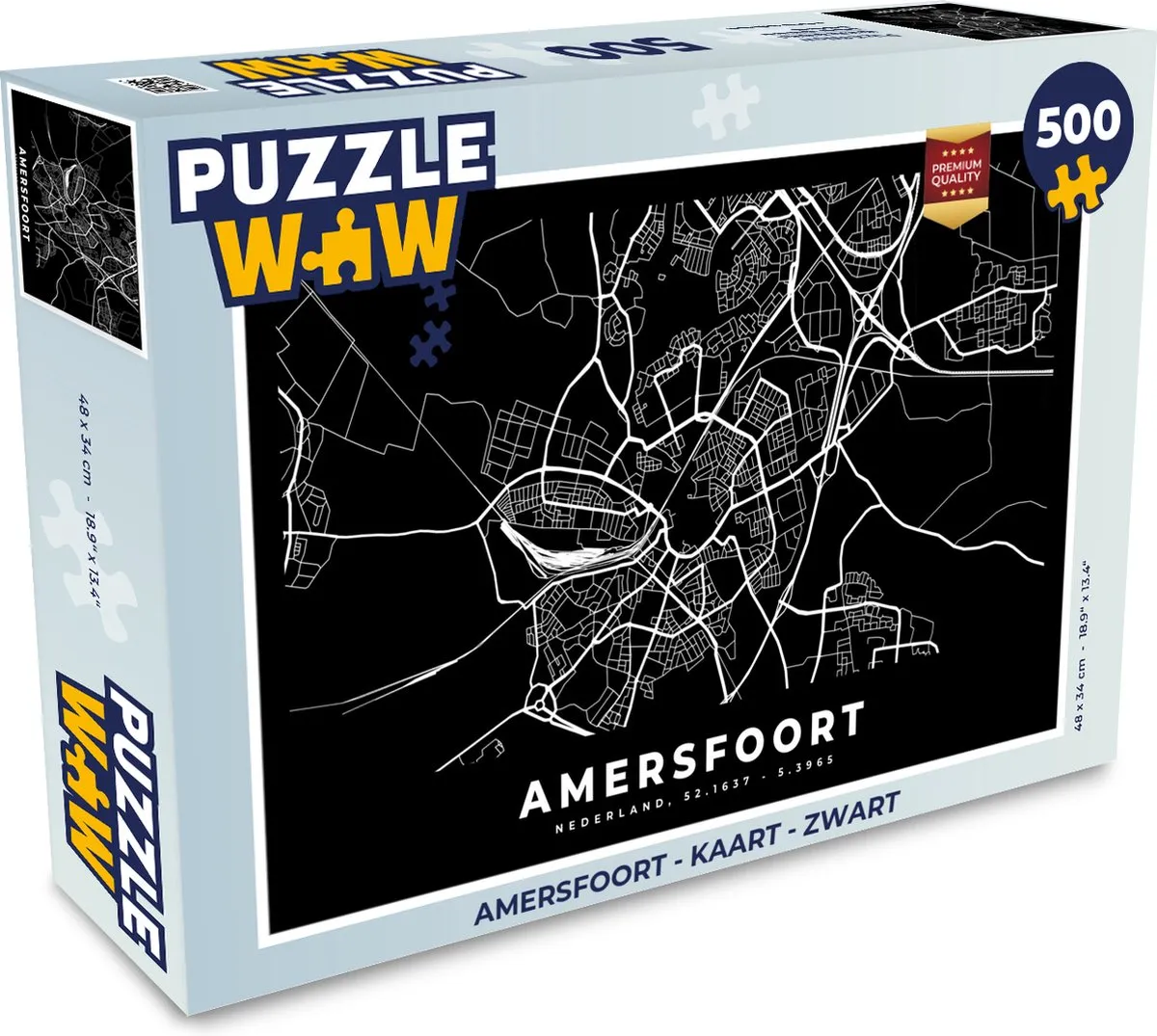 PuzzleWow Amersfoort Legpuzzel 500 Stuks - Multicolor