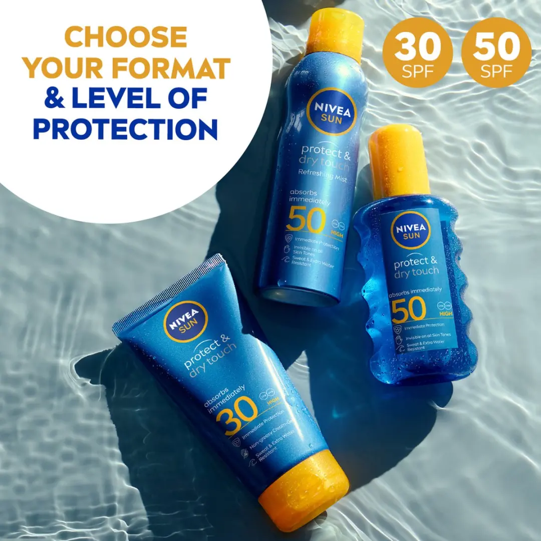 NIVEA SUN Protect & Dry Touch Transparante Zonnebrand 200ml - SPF 30 - afbeelding 4 van 6