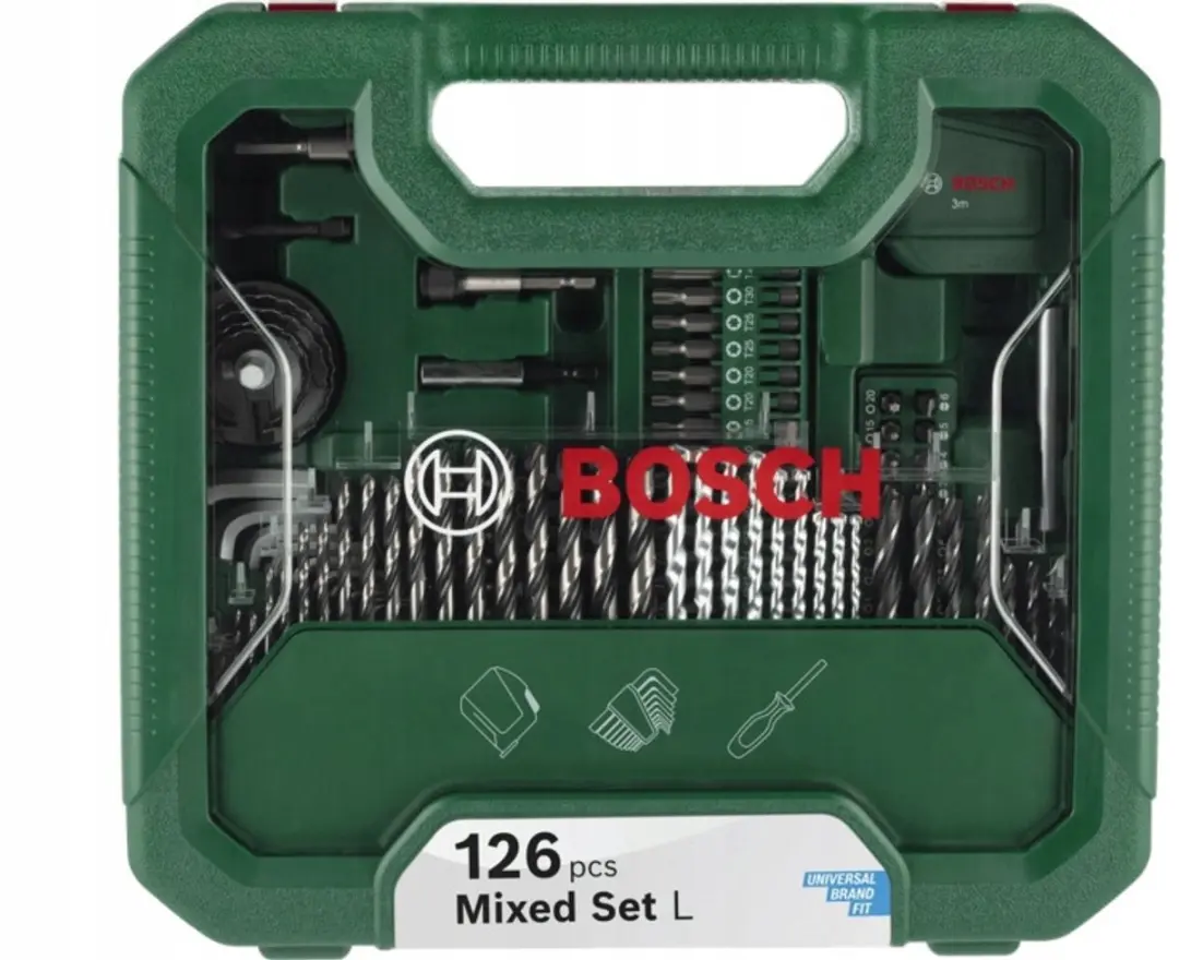 Bosch Mixed Set L 126-delig: Boren en Bits voor Diverse Klussen