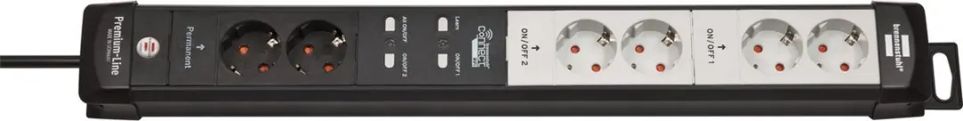 brennenstuhl®Connect Premium-Line WiFi stekkerdoos 6 stopcontacten (4x schakelb