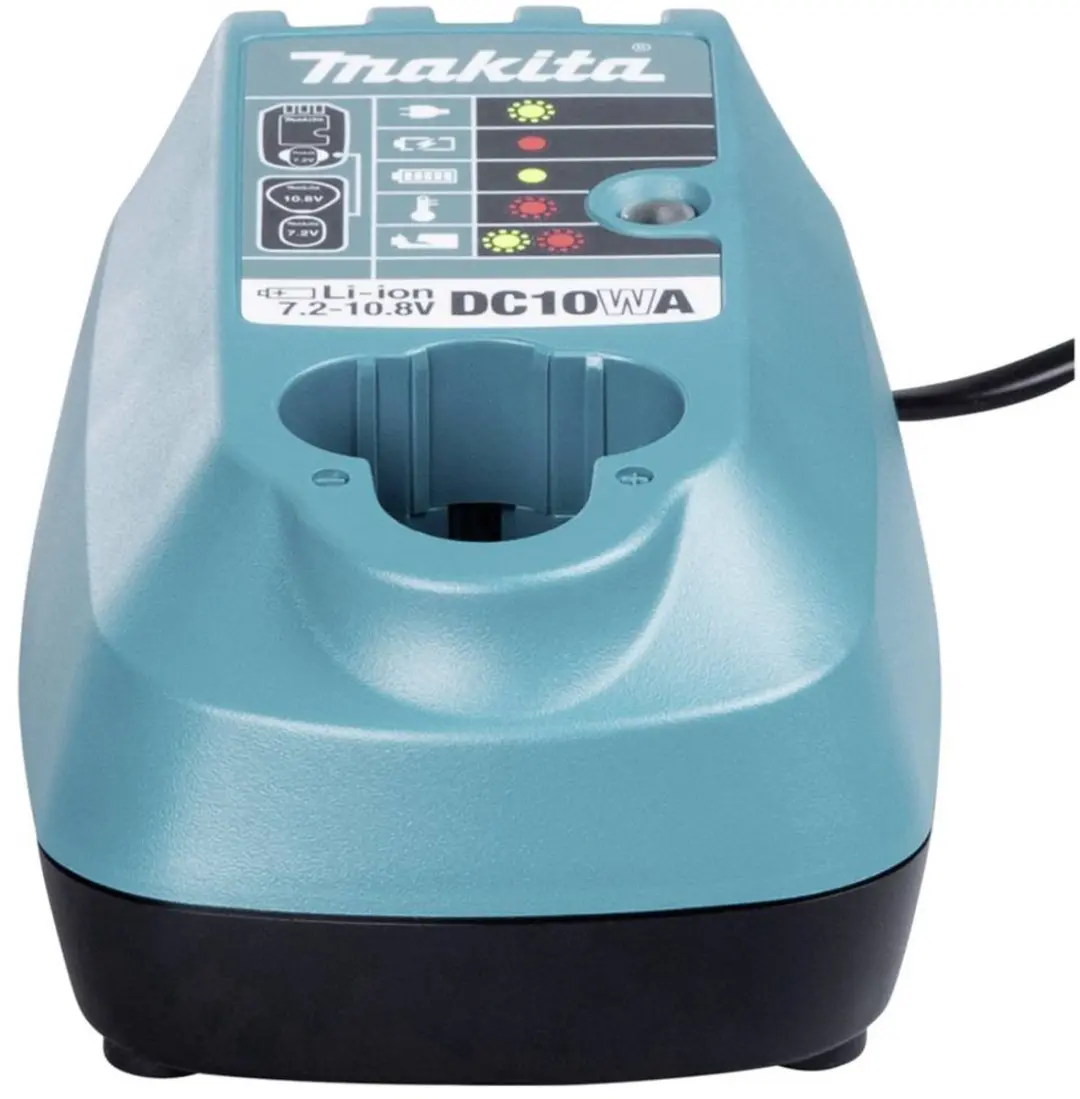 Makita DC10WA Oplader 10.8V - Blauw - afbeelding 3 van 6