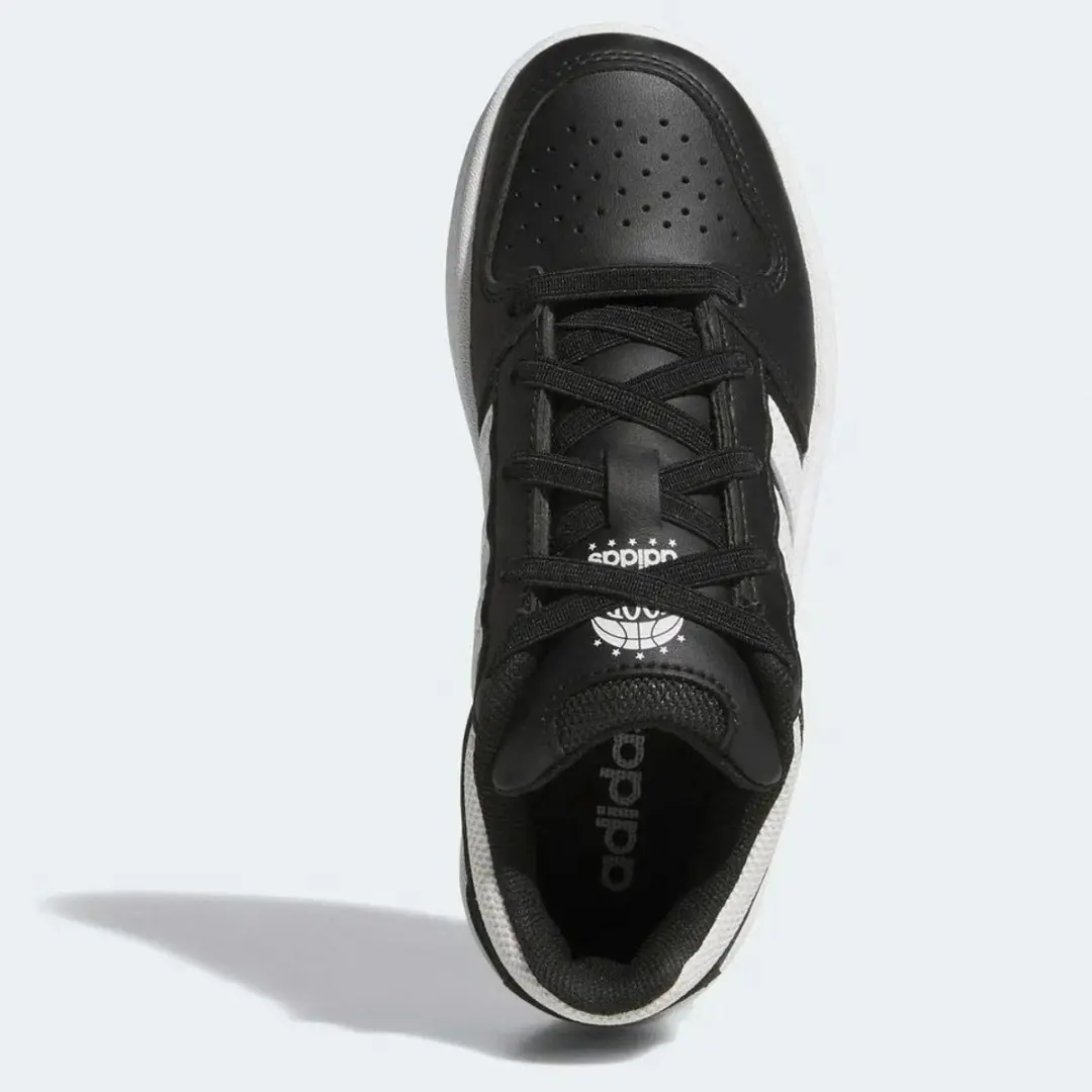 adidas Hoops Classic EL Sneakers Junior 35 - Zwart/Wit - afbeelding 5 van 6