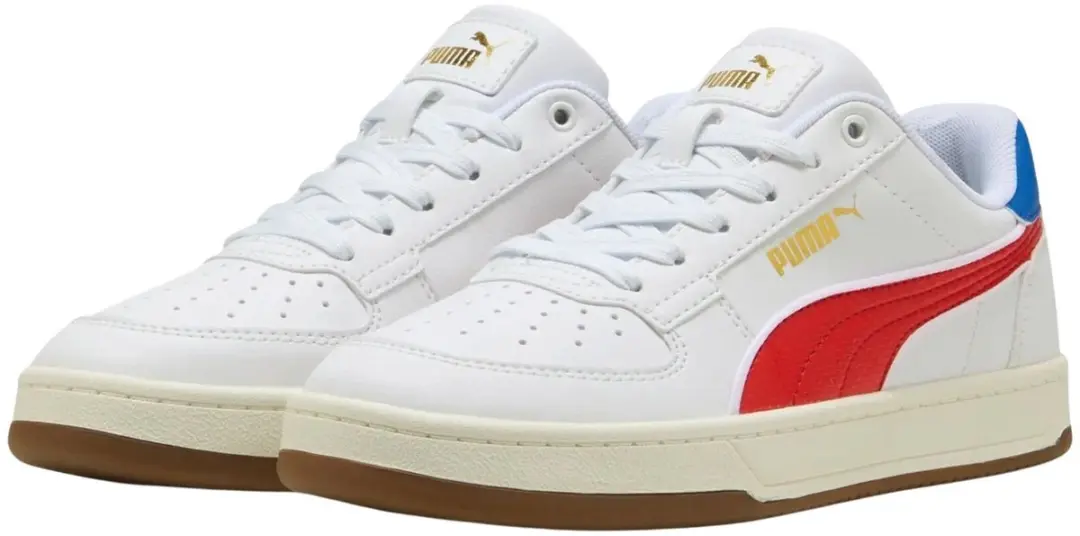 PUMA Caven 2.0 Retro Sneakers Junior - 37.5 - Wit/Rood/Blauw