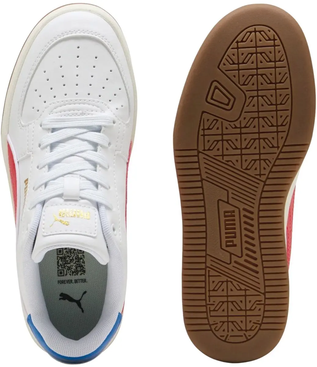 PUMA Caven 2.0 Retro Sneakers Junior - 37.5 - Wit/Rood/Blauw - afbeelding 4 van 6