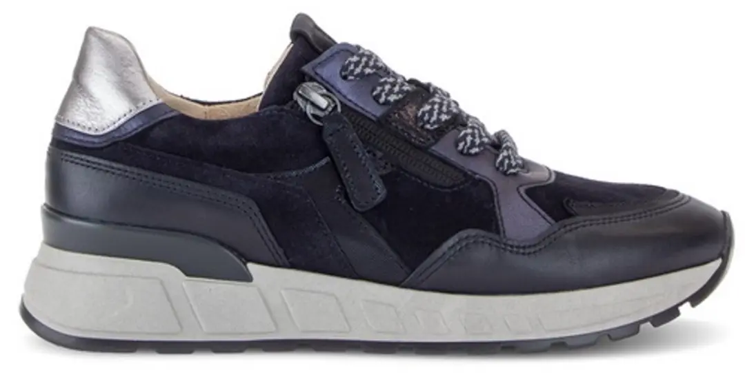GABOR 6023.01.002 Blauw leer en nubuck damesschoenen