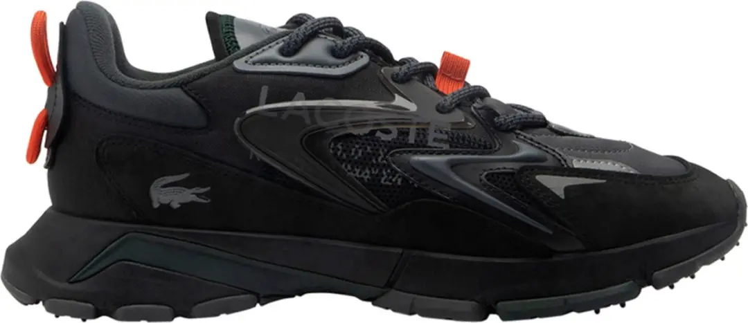 Lacoste L003 NEO TECH 224 1 SMA Heren Sneakers - Zwart/Oranje 45 - afbeelding 2 van 6