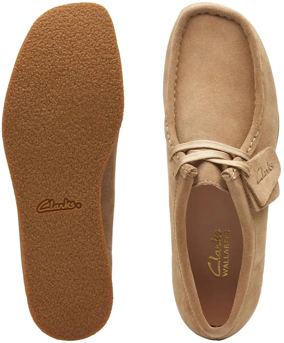 Clarks Wallabee EVO SH Dames Veterschoenen - Suede Beige - afbeelding 3 van 6
