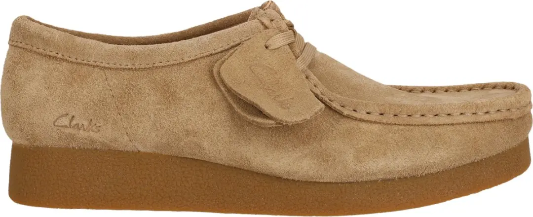 Clarks Wallabee EVO SH Dames Veterschoenen - Suede Beige - afbeelding 2 van 6