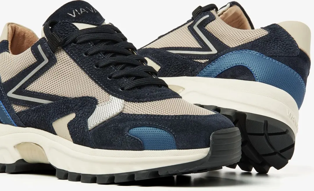 VIA VAI Danae Nicole Sneakers - Zwart Beige Blauw