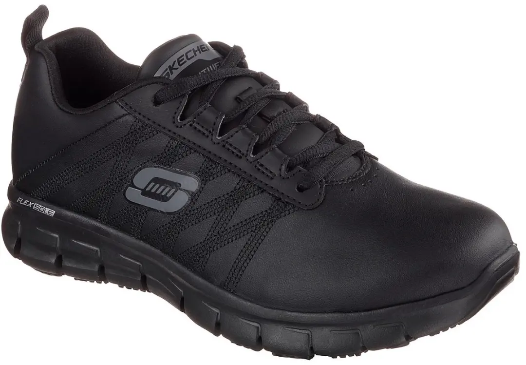 Skechers SURE TRACK ERATH-II Dames Werkssneaker - Zwart