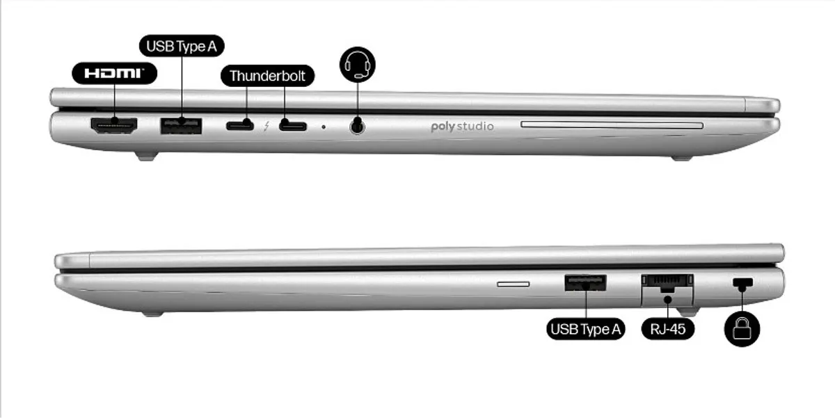 HP EliteBook 6 - Laptop - 14 inch - AMD Ryzen 7 - 32GB/1TB SSD - Wi-Fi 7 - Windows 11 Pro - Zilver