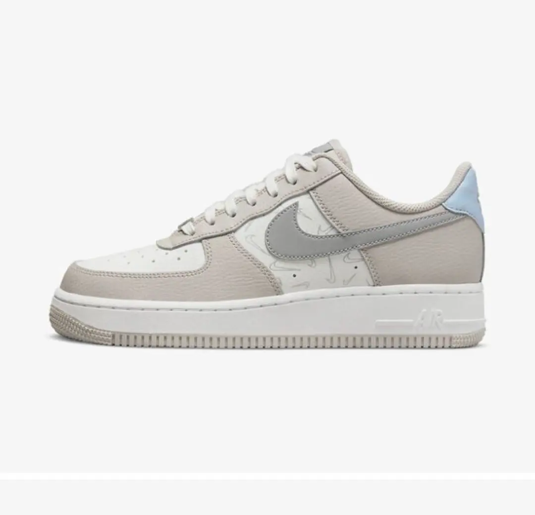 "Nike Nike Air Force 1 '07 ""Platinum Mini Swoosh"" Sneakers"