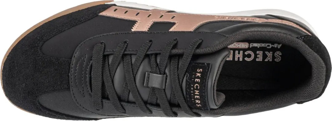 Skechers Zinger Metallic Roads Sneakers 177500-BKRG - Zwart