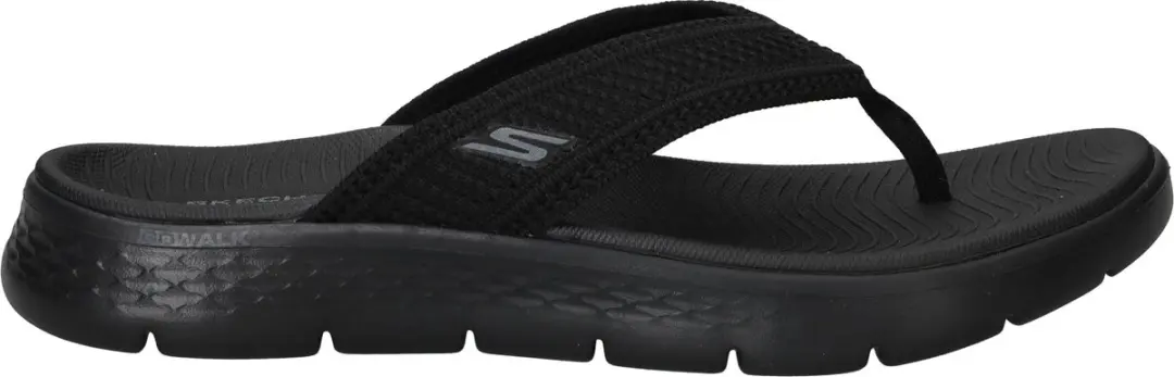 Skechers GO WALK FLEX Teenslipper - Zwart