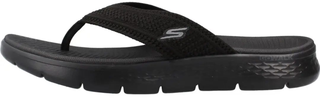 Skechers GO WALK FLEX Teenslipper - Zwart