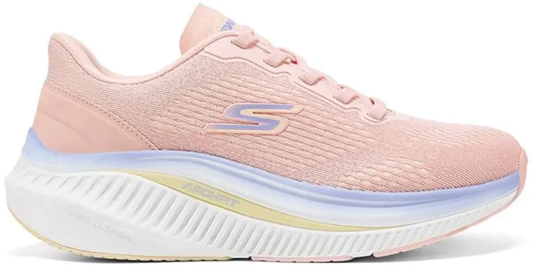 SKECHERS GO WALK MAX CUSHIONING ARCH FIT ROSLYN, comfortbale shoes, 125581-LTPK,