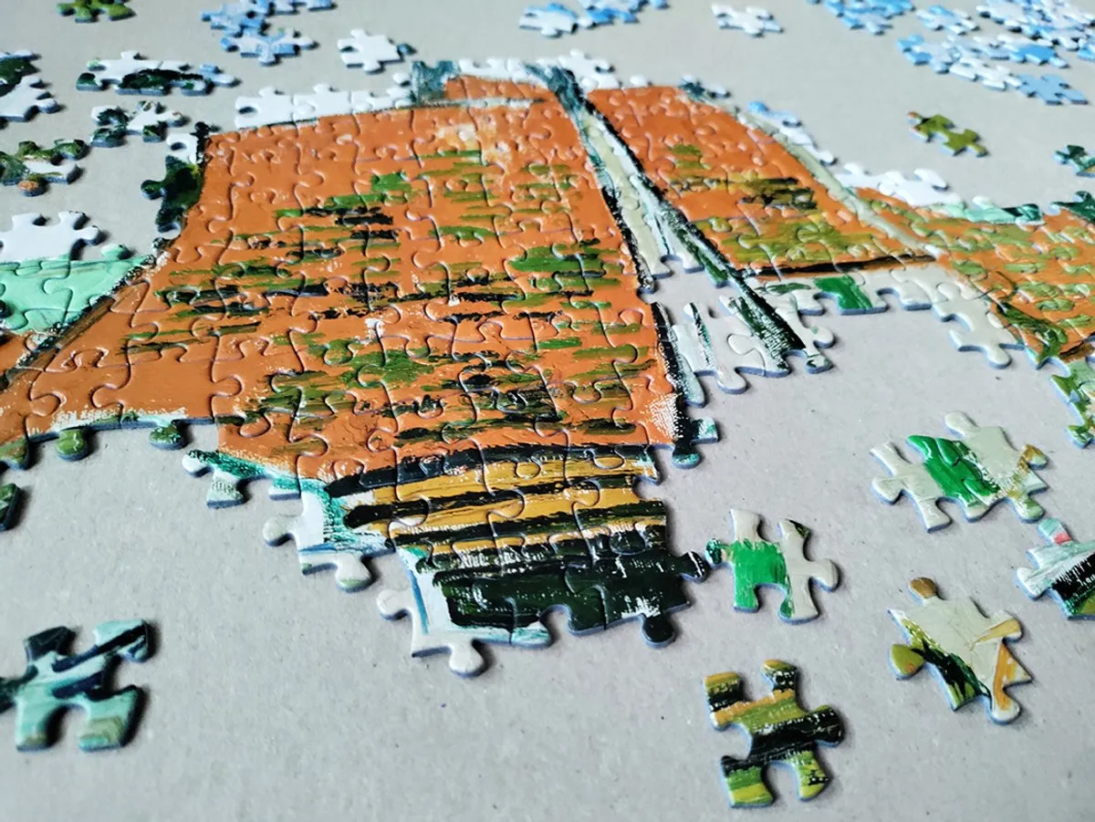 Tactic Vincent van Gogh Street in Auvers-sur-Oise Puzzel 1000 Stuks