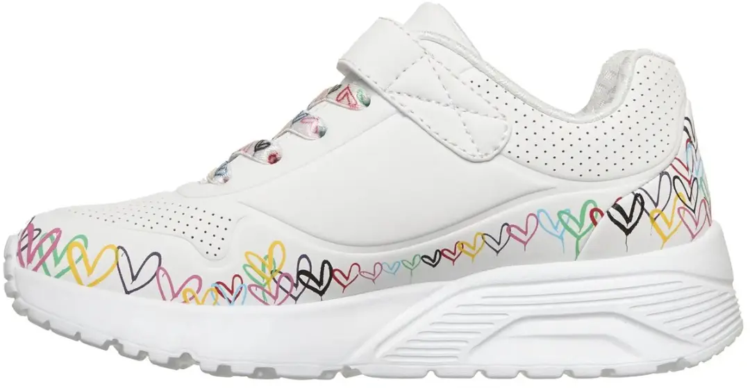 Skechers Uno Lite Meisjes Sneakers 31 - Wit/Multi - afbeelding 5 van 6