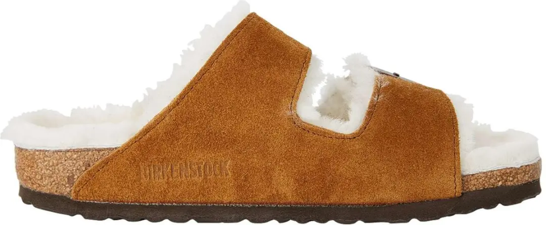 Birkenstock Arizona Fell Pantoffels - Dames - Cognac - Maat 37 - afbeelding 6 van 6